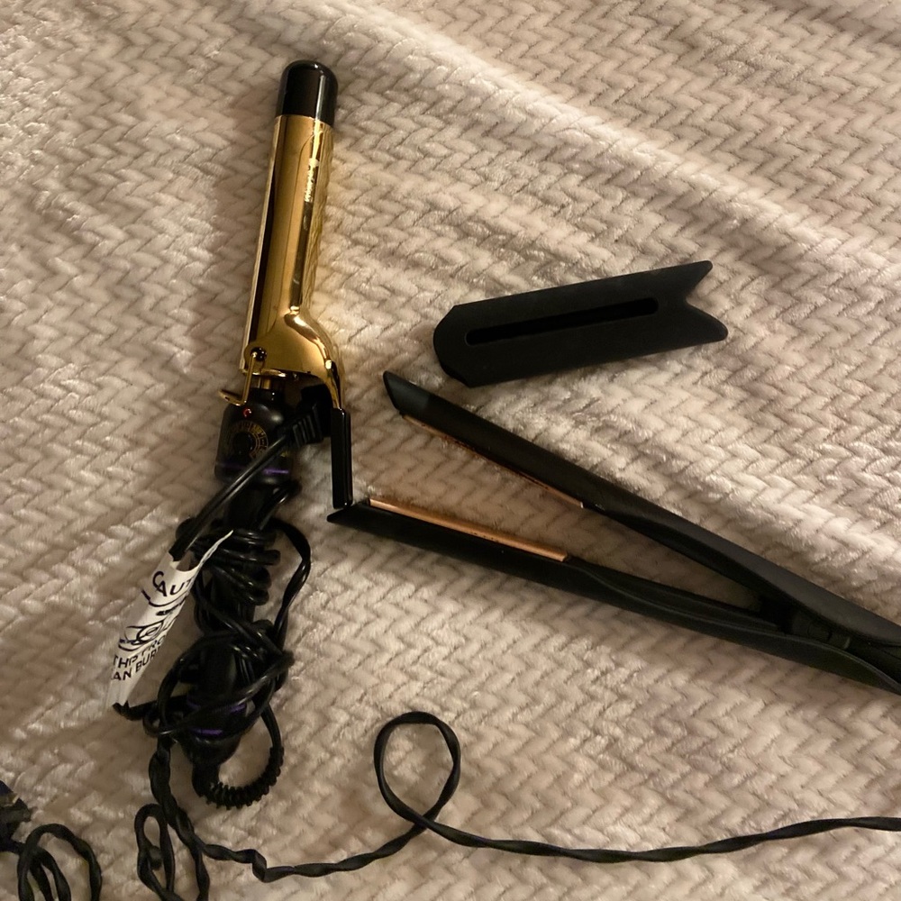 {hot tools} 3/4” curling iron and {Kristin ess} straightener